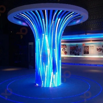 1500cd/Sqm P2.5 Full Color Soft LED Display Screen Curved Vertical Flexible LED Screen