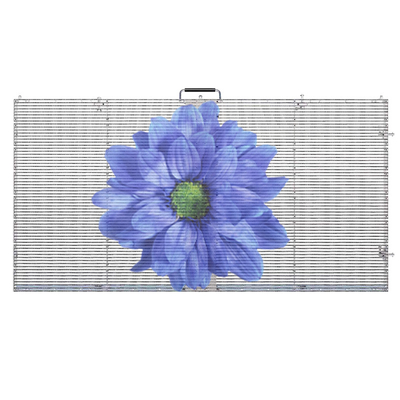 P3.91-7.82mm Transparent Adhesive LED Screen Display For Shop Window