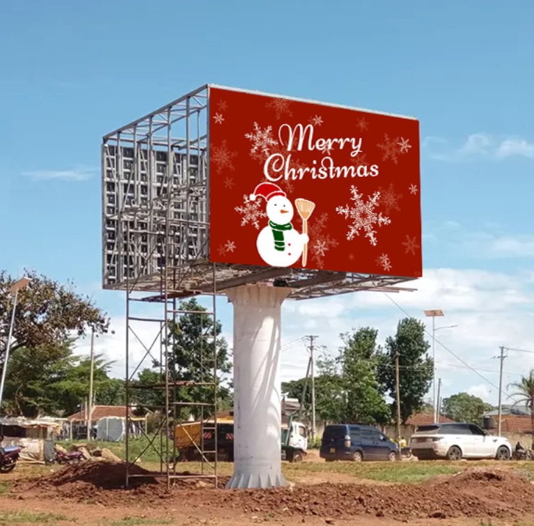 Customized Outdoor Fixed LED Display 3D LED Billboard Display For Advertising