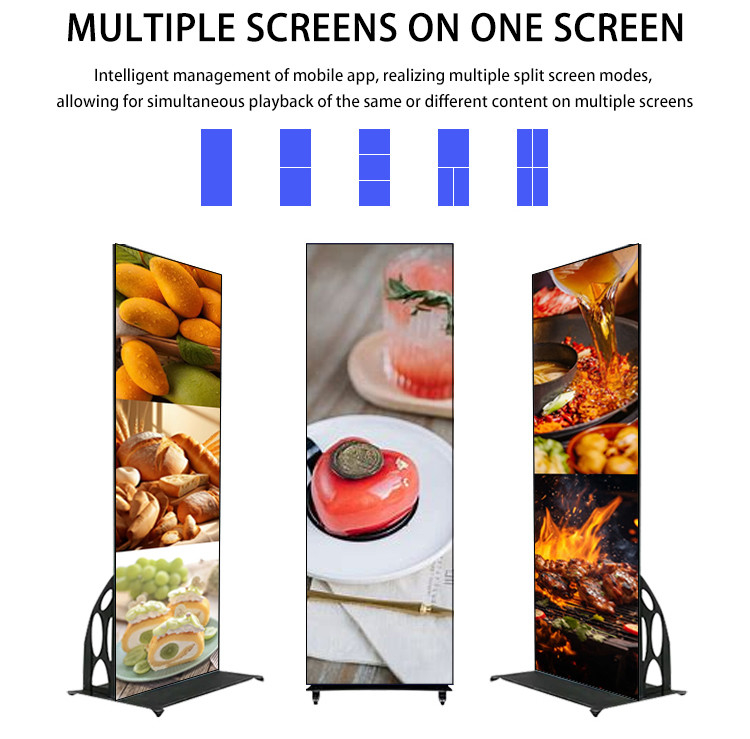 YUYI Digital Indoor LED Display Poster Wifi P3 Floor Standing LED Display