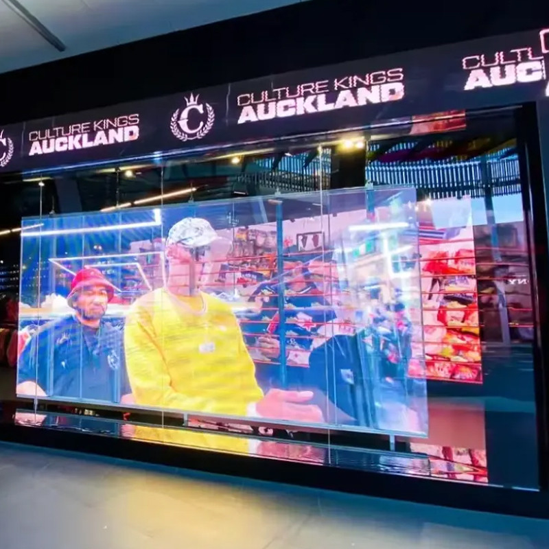 Custom Flexible Transparent LED Film Display P10 Outdoor LED Video Wall