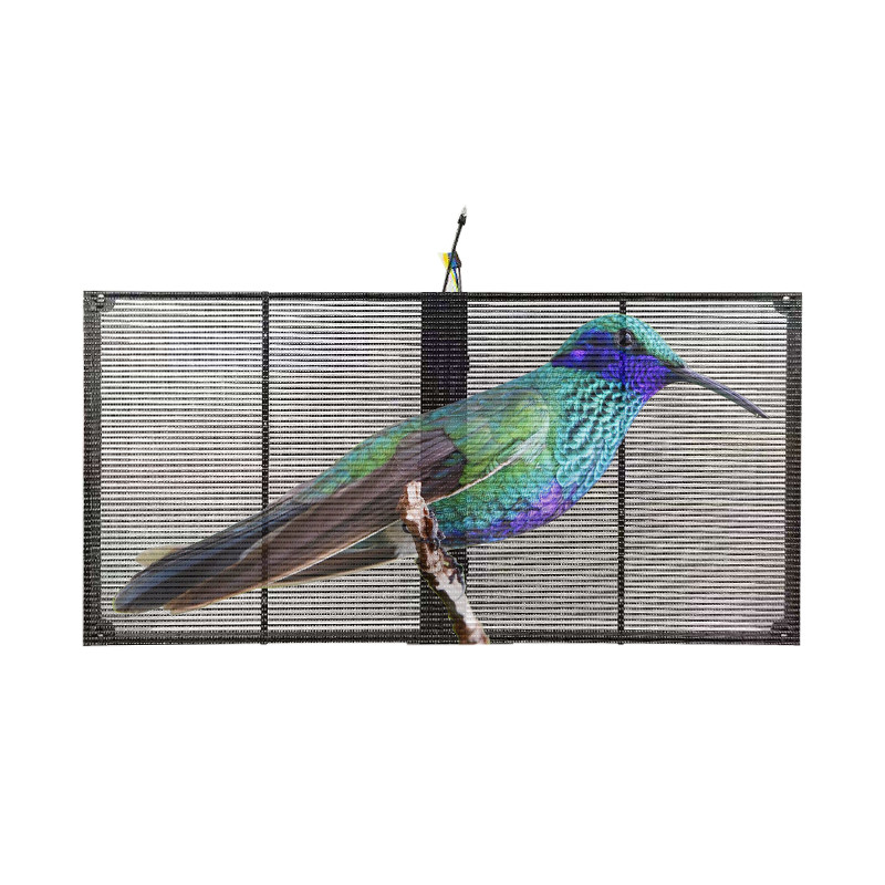 High Brightness Transparent LED Panel Display For Glass Window Invisible Video Screen