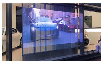 High Brightness Transparent LED Panel Display For Glass Window Invisible Video Screen