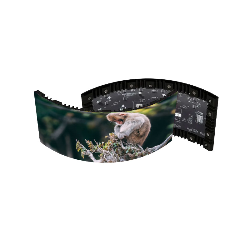 Flexible P3 LED Billboard Screen Roof Round Column Cylinder LED Display