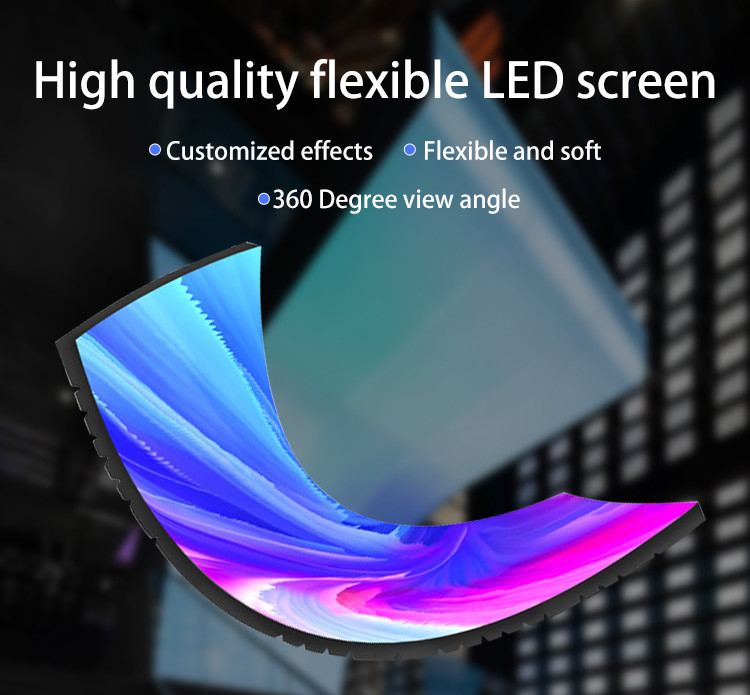 P2 Flexible LED Display Ultra Thin Seamless Splicing Easy Installation