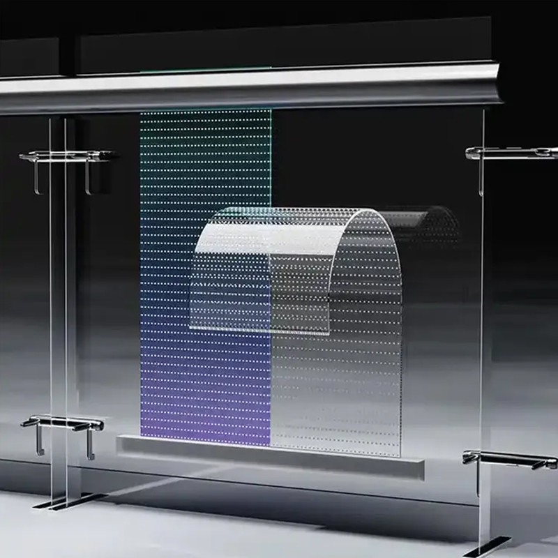 Lightweight Flexible LED Film Screen P16 P32 P20 LED Display With Wide Viewing Angle