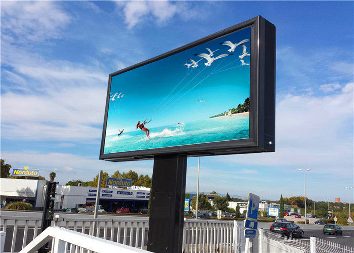Energy Saving Fixed Rental LED Display Outdoor 6500cd/Sqm Brightness
