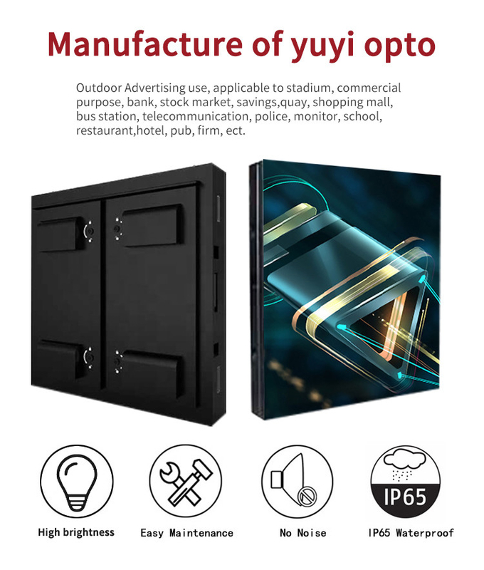 P6 P8 P10 Fixed Outdoor LED Display Video Wall For Advertising Sign Board