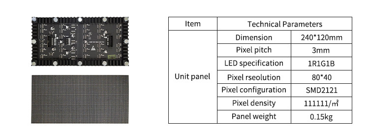 Indoor P2.5 P3 P4 LED Display Module Full Color For Meeting Room Monitor