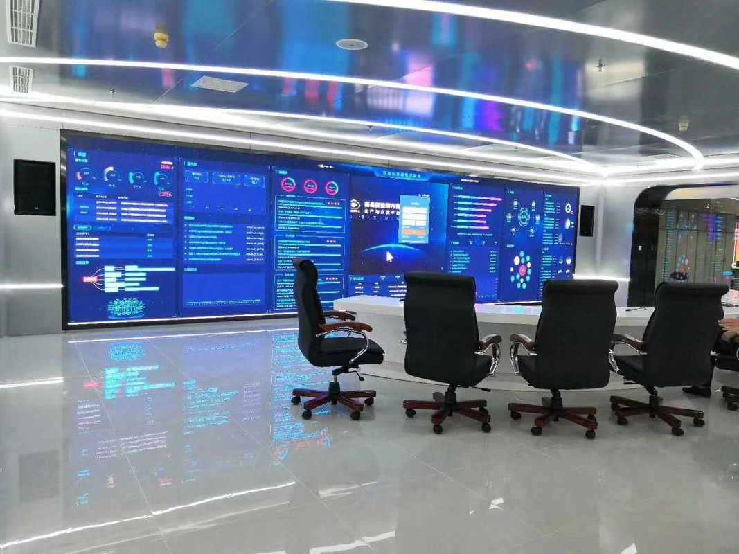 Full Color Small Pitch LED Video Wall Indoor P1.6 LED Display For Control Room Exhibition Hall