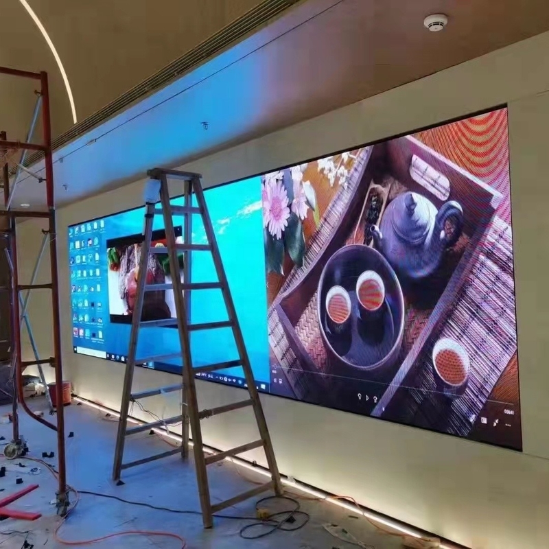 Full Color Small Pitch LED Video Wall Indoor P1.6 LED Display For Control Room Exhibition Hall