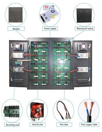 P6 P8 P10 Outdoor LED Screen Video Wall , 3D LED Display Screen For Advertising