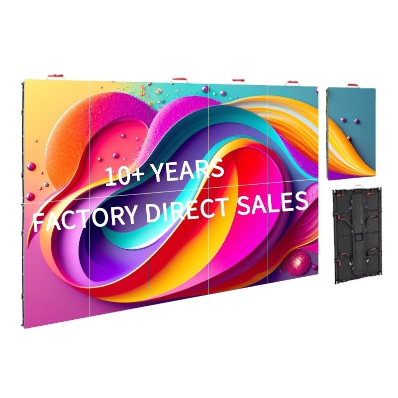 800-1000cd/sqm Brightness Rental LED Screen for Customized P3.91 P4.81 Movie Video Wall Display