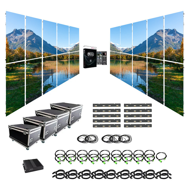 High Refresh Full Color Concert P3.91 P4.81 P2.9 P2.6 Stage Rental LED Display Video Wall Panel Size 500*500mm/500*1000mm