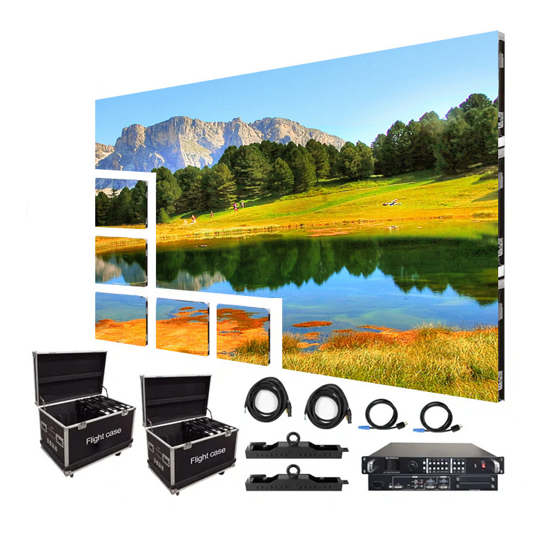 500*1000 500*500 LED Screen Display Rental Seamless Splicing For Advertising Publish