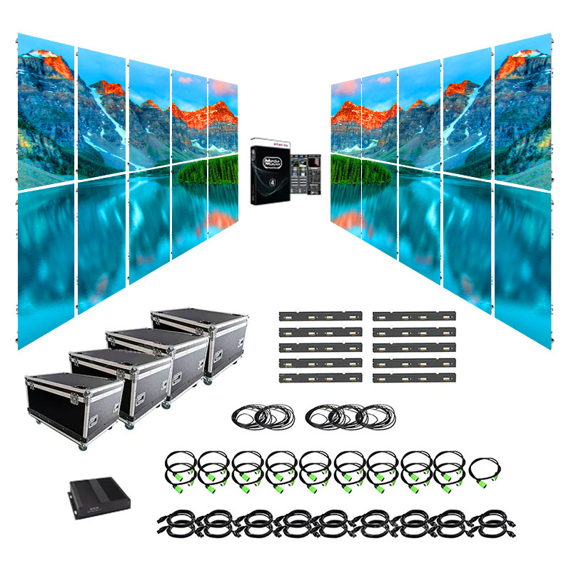 Refresh rate 1920Hz/3840Hz Full Color P3.91 P4.81 Stage Backdrop Rental Display Advertising Full HD Video Panel LED Wall