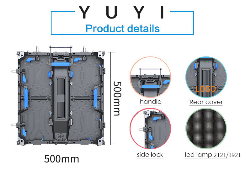 1921 LED Chip 16 Scan Mode P3.91 P4.81 P2.9 P2.6 Rental LED Display Screen Video Wall Panel for Indoor Movie Rental