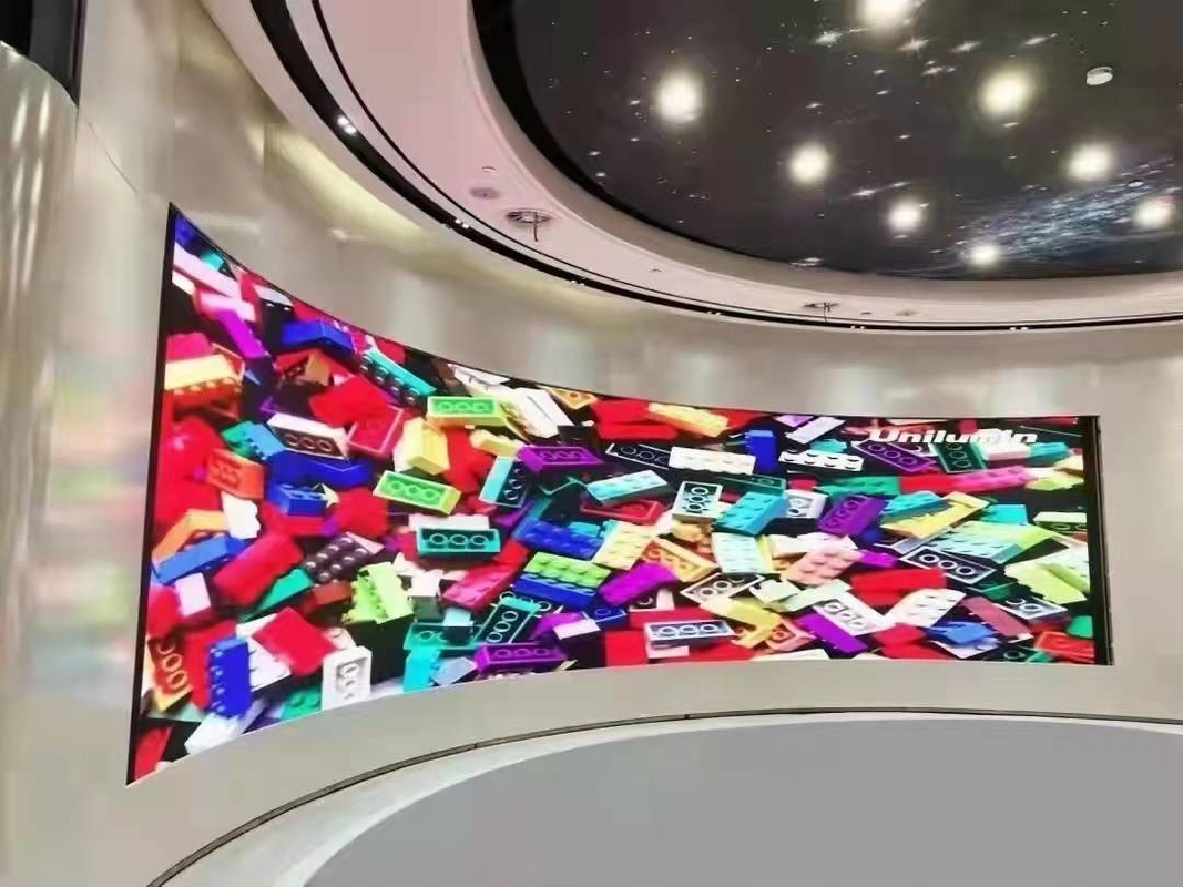 Full Color P2 Indoor Flexible LED Video Panels , Flexible Billboard LED Screen