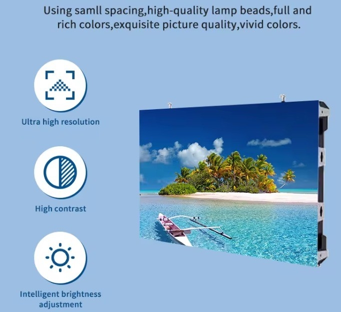 Indoor Small Pixel Pitch LED Display Panels P1.25 P1.5 P1.6 P1.8 P2 For Exhibition Hall
