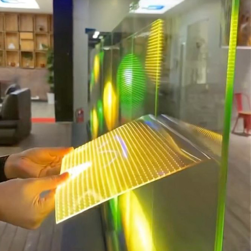 Self Adhesive LED Crystal Film Screen High Transmittance P10 Outdoor LED Display