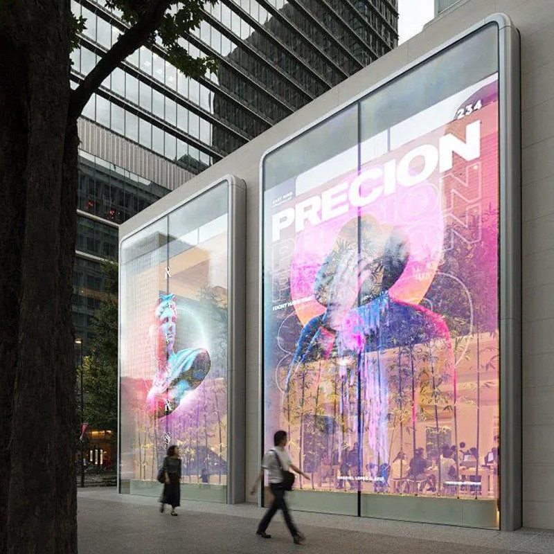 Self Adhesive LED Crystal Film Screen High Transmittance P10 Outdoor LED Display