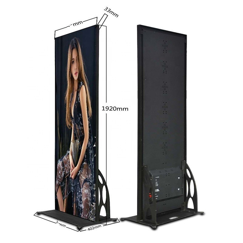 High Brightness LED Poster Display P2 P2.5 P3 P4 Indoor Advertising LED Display Screen