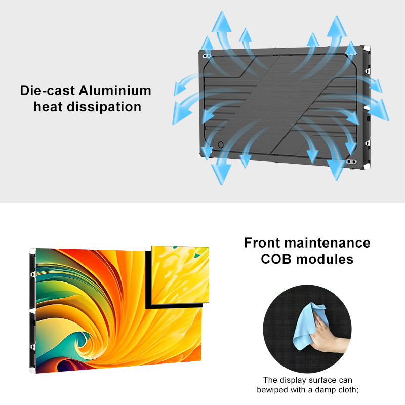 P1.25 Small Pitch LED Display 600x337.5mm Module Size Indoor LED Wall Display Panel