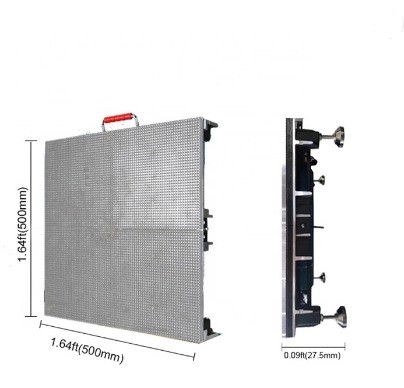 Interactive Rental Dance Floor LED Screen 500x500mm 500x1000mm Cabinet Size