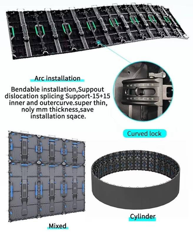 P3.9 P3.91 Outdoor Rental LED Display Video Wall 500x1000mm Full Color LED Screen