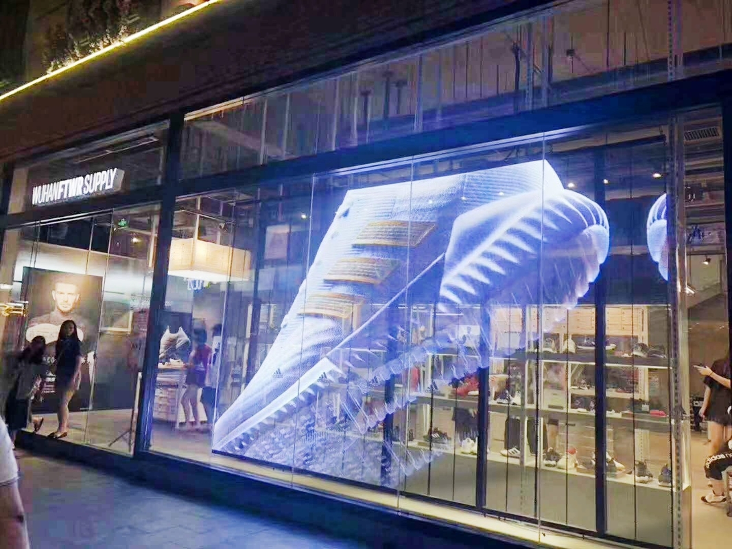 Nationstar LED Curtain Video Wall High Brightness Glass Transparent LED Display for Advertising