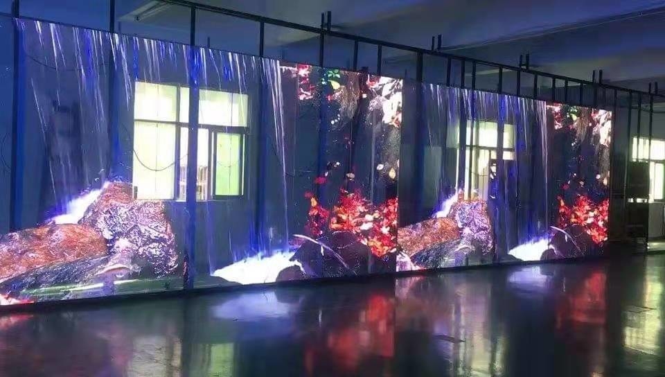Shop Mall Advertising Indoor Transparent LED Screen Full Color Transparent LED Display Video Wall