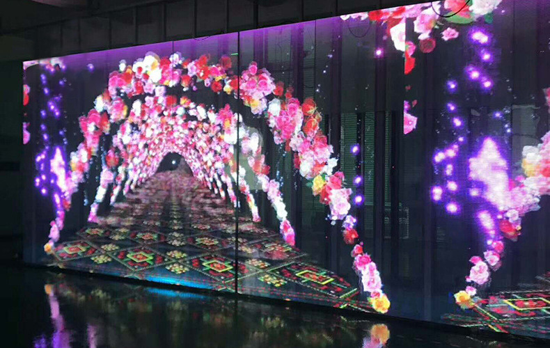 Indoor Advertising Video Wall P3.91-P7.82 Transparent Glass LED Screen Display