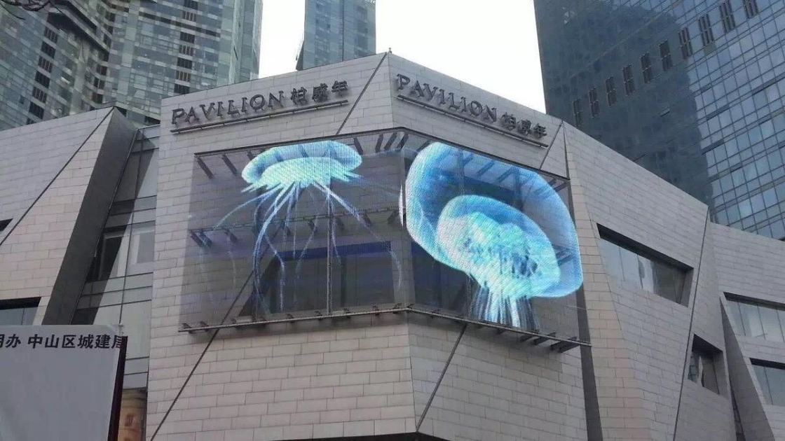 Outdoor Transparent Advertising LED Video Wall Panel With SDK Function