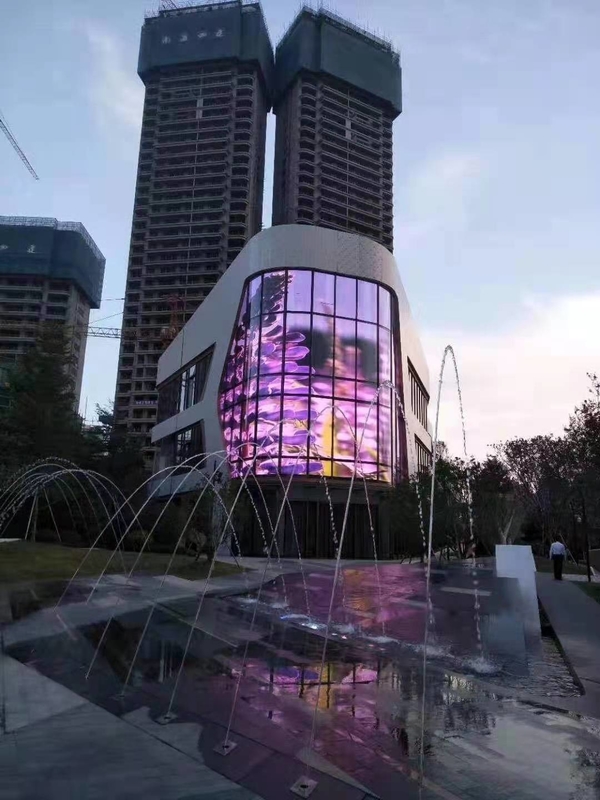 Outdoor Transparent Advertising LED Video Wall Panel With SDK Function
