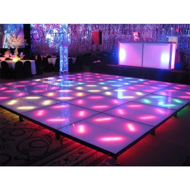 Colorful Interactive LED Dance Floor Screen P3.91 For Christmas Decoration