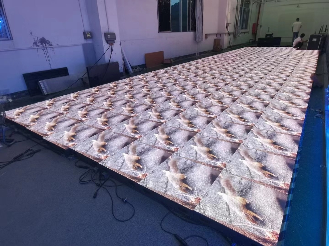 Stage Dance Floor LED Screen 500x500mm 500x1000mm Cabinet For Tile Screen Displays