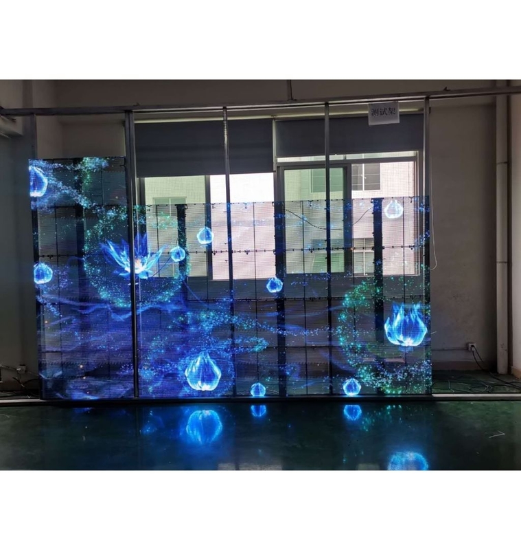 High Definition Transparent LED Screen Display P3.91-7.82 For Indoor Advertising
