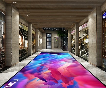 3D LED Dance Floor Panels Full Color Video LED Dance Floor 4.81mm Pixels