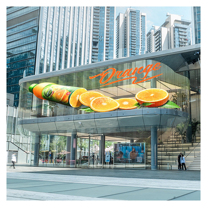Full Color Transparent LED Display Screen Video Wall P3.91-7.82mm Pixel Pitch