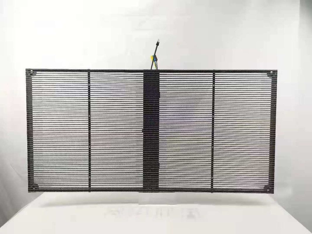 1000*1000mm Full Color Transparent LED Panel , Indoor Transparent Glass LED Screen Wall