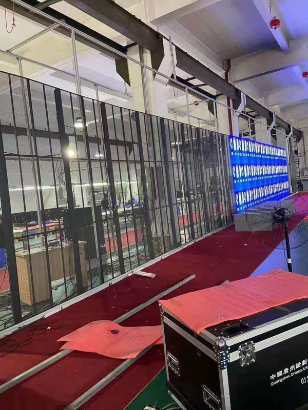 High Refresh Rate Transparent Glass Display , Advertising Transparent LED Screen Video Wall