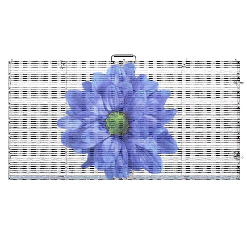 P3.91-7.82mm Transparent Adhesive LED Screen Display For Shop Window