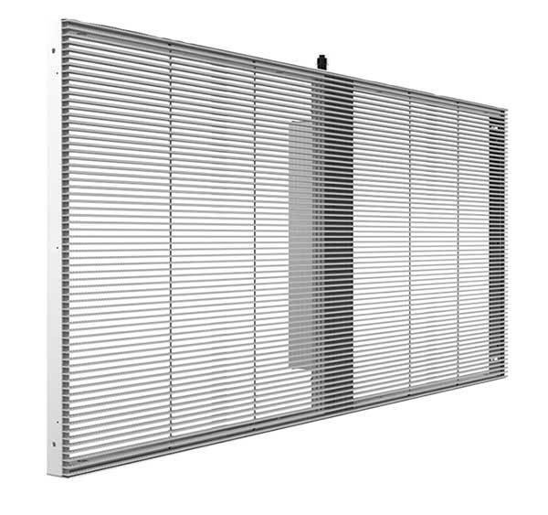 P3.91-7.82mm Transparent Adhesive LED Screen Display For Shop Window