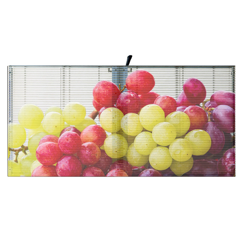 Retail Stores SMD2121 LED Flexible Transparent Film Screen 500mm*125mm Panel Size