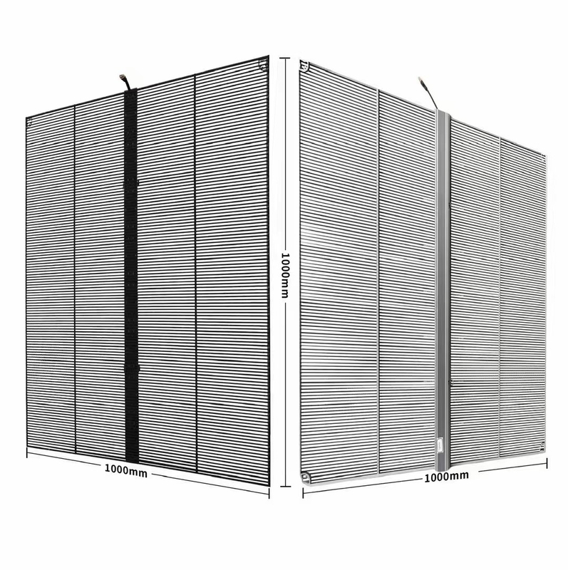 32768dots/Sqm Flexible Transparent LED Window Display Screen For Advertising