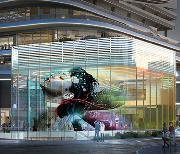Customized Indoor Transparent LED Screen Panels 500mm*125mm 500mm*125mm