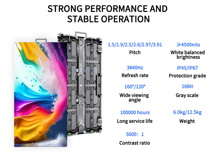 Outdoor Rental LED Display P2.6 P2.9 P4.81 for Outdoor Advertising with Stable Performance
