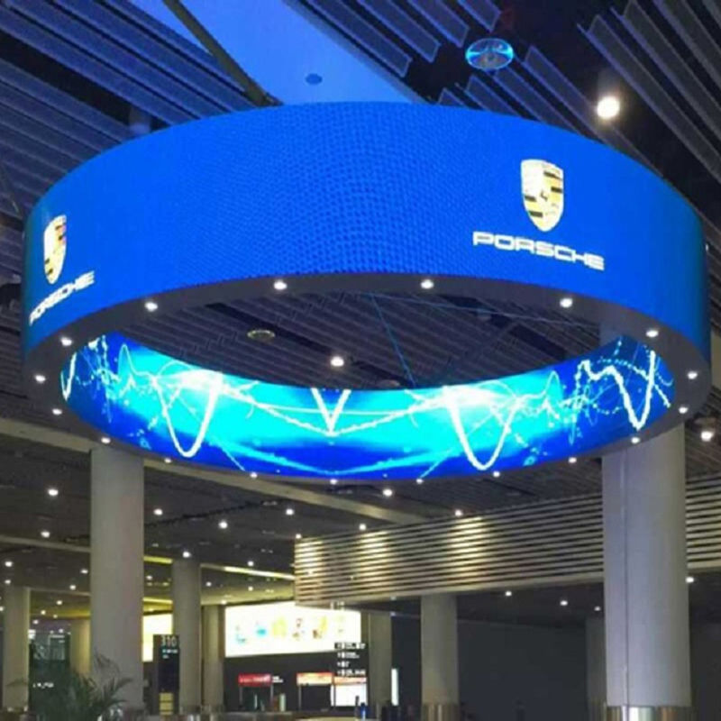 Indoor Flexible LED Display with Customizable Shape for 360 Degree Viewing P5 Roll-Up Screen with P2 P2.5 P3 Options