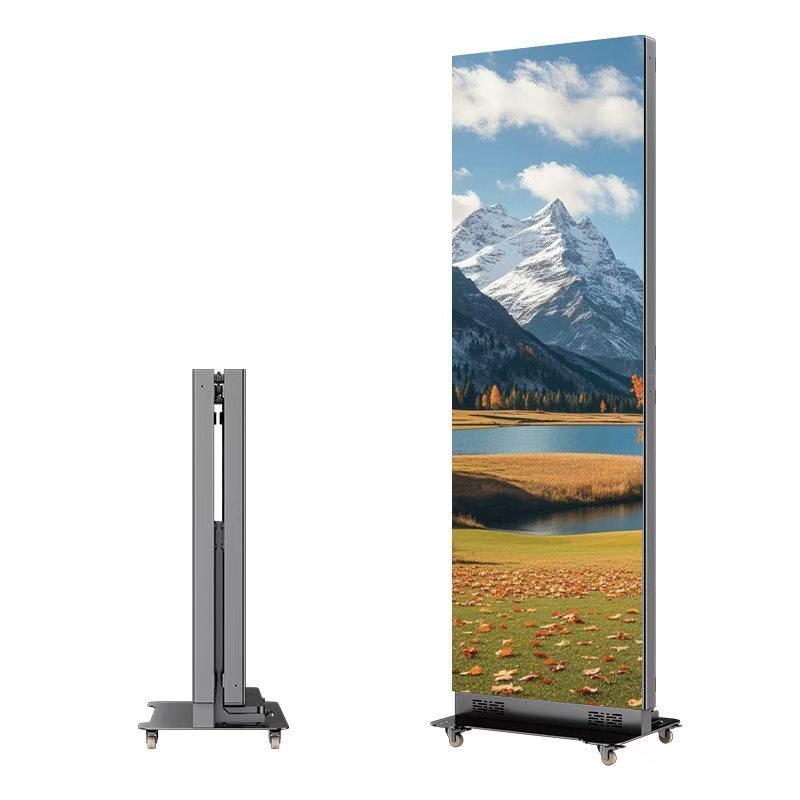 Foldable LED Poster Display with P1.25 P1.5 P1.8 P2.5mm Pixel Pitch and GOB Process for Indoor Use