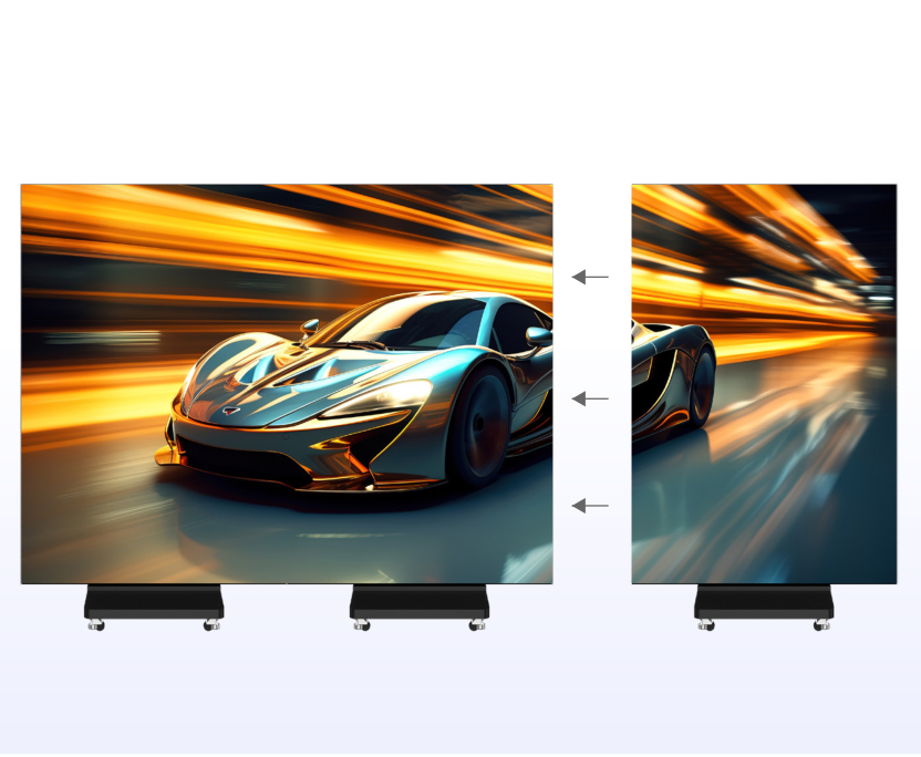 Energy Saving Ultra-Thin Portable LED Poster Screen Tri-Fold LED Display for Indoor Advertising